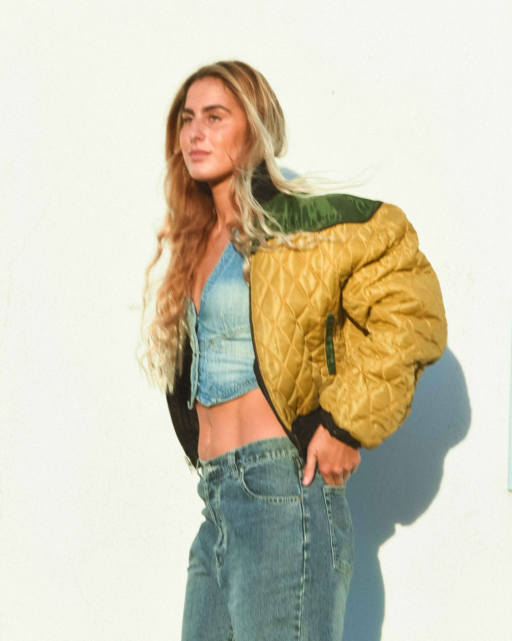 The Madeline leather jacket - rig vert
